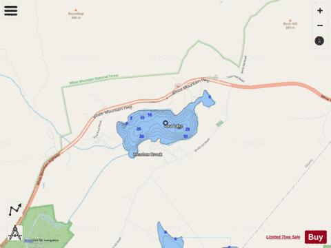 Iona Lake depth contour Map - i-Boating App - Streets