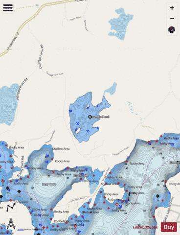Kusumpe Pond depth contour Map - i-Boating App - Streets