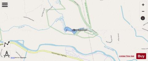 Red Eagle Pond depth contour Map - i-Boating App - Streets
