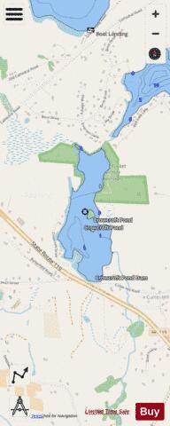 Crowcroft Pond depth contour Map - i-Boating App - Streets
