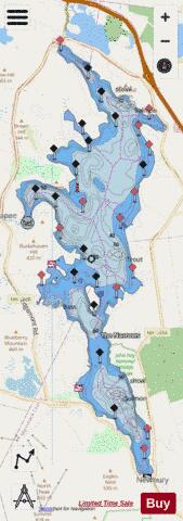 Lake Sunapee depth contour Map - i-Boating App - Streets