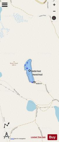 Ferrin Pond depth contour Map - i-Boating App - Streets