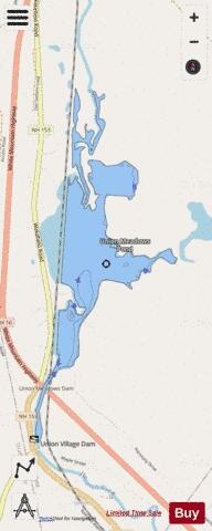 Union Meadows Pond depth contour Map - i-Boating App - Streets