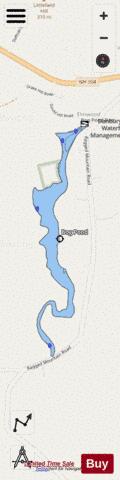 DANBURY BOG depth contour Map - i-Boating App - Streets