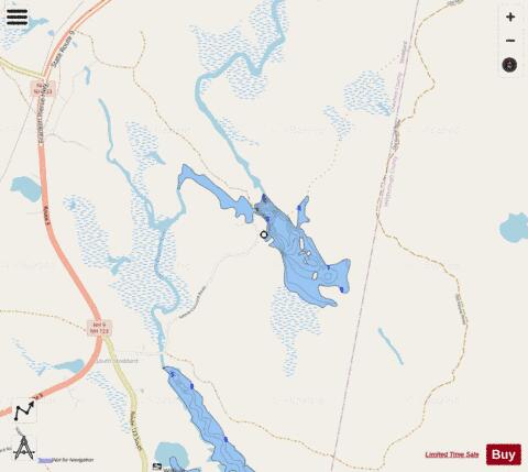 NORTH BRANCH WILLARD MTN IMPON depth contour Map - i-Boating App - Streets