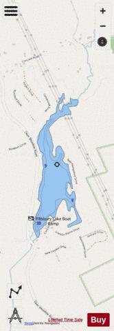 PILLSBURY LAKE depth contour Map - i-Boating App - Streets
