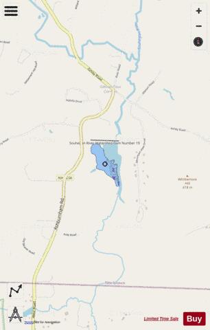 DAM SITE19 depth contour Map - i-Boating App - Streets