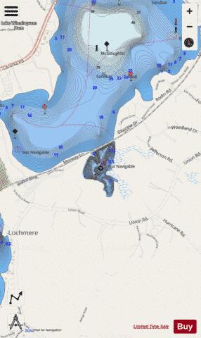 EPHRAIM COVE depth contour Map - i-Boating App - Streets