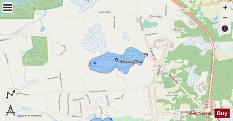 GREENWOOD POND depth contour Map - i-Boating App - Streets