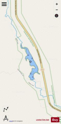 MOOSE FALLS POND, UPPER depth contour Map - i-Boating App - Streets