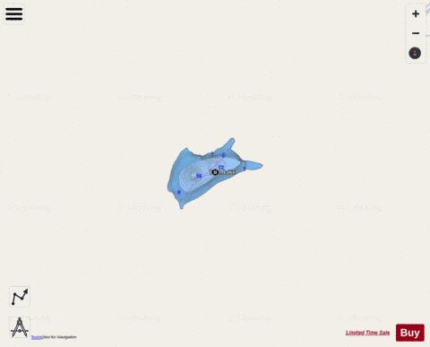 Horn Lake depth contour Map - i-Boating App - Streets