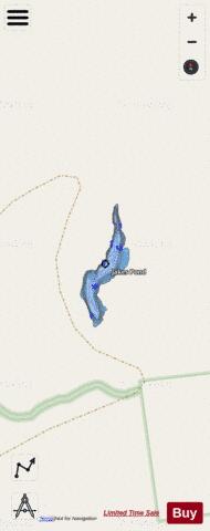 Jakes Pond depth contour Map - i-Boating App - Streets