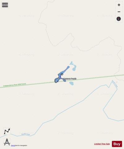 Lennon Ponds depth contour Map - i-Boating App - Streets
