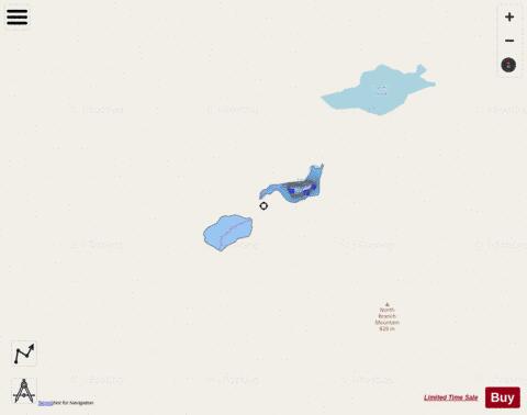 Loomis Ponds depth contour Map - i-Boating App - Streets
