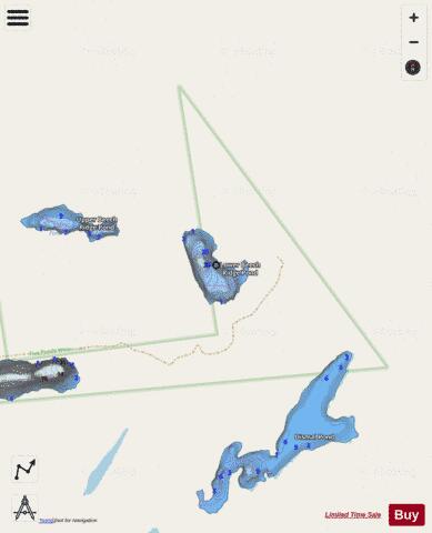 Lower Beech Ridge Pond depth contour Map - i-Boating App - Streets