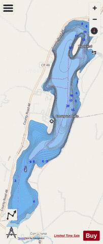 Cossayuna Lake depth contour Map - i-Boating App - Streets
