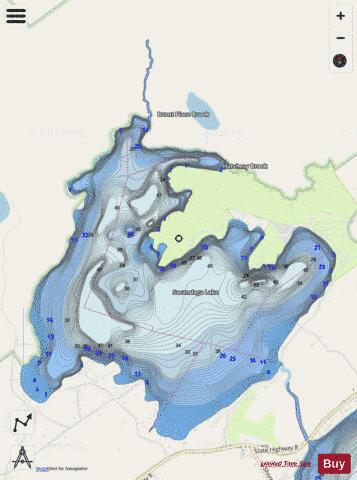 Sacandaga Lake depth contour Map - i-Boating App - Streets