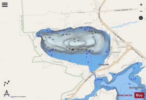West Caroga Lake depth contour Map - i-Boating App - Streets