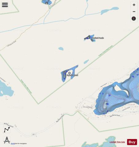 Squash Pond depth contour Map - i-Boating App - Streets