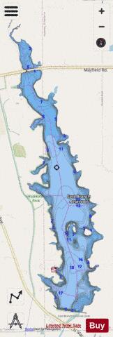 East Branch depth contour Map - i-Boating App - Streets