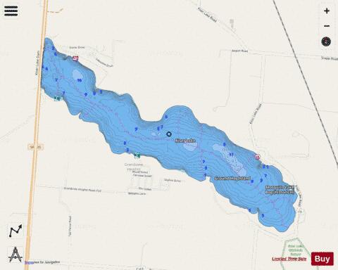 Kiser depth contour Map - i-Boating App - Streets