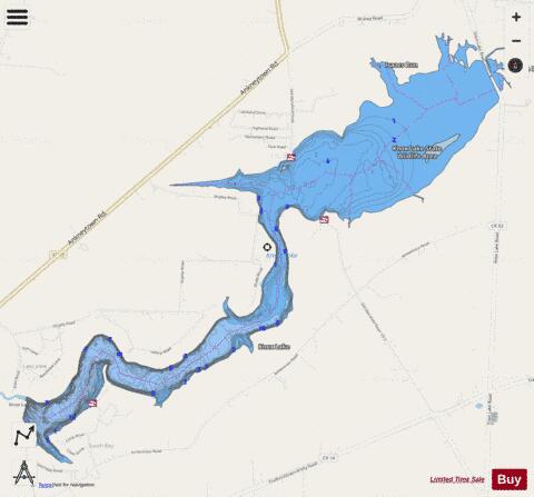 Knox depth contour Map - i-Boating App - Streets