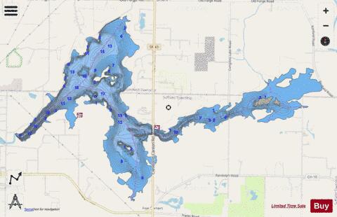 Magadore depth contour Map - i-Boating App - Streets