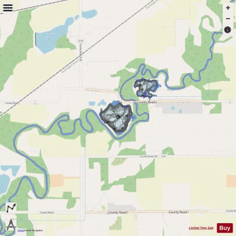 McKarns depth contour Map - i-Boating App - Streets