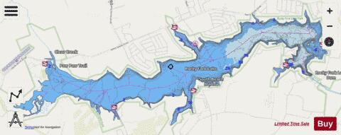Rocky Fork depth contour Map - i-Boating App - Streets