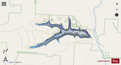 Timbre Ridge depth contour Map - i-Boating App - Streets