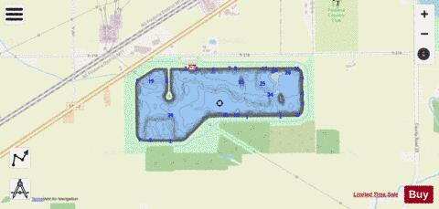 Veteran's Memorial depth contour Map - i-Boating App - Streets