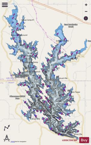 Lake Murray depth contour Map - i-Boating App - Streets