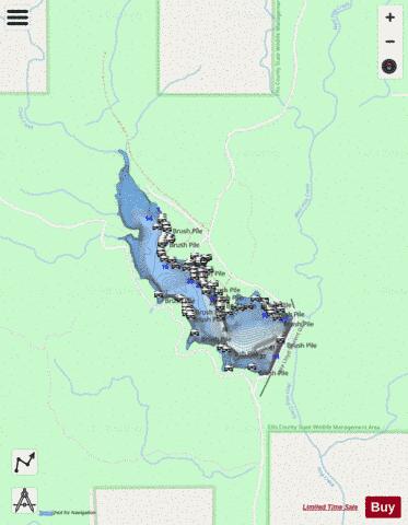Lake Lloyd Vincent depth contour Map - i-Boating App - Streets