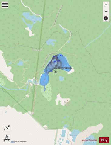 Breitenbush Lake depth contour Map - i-Boating App - Streets