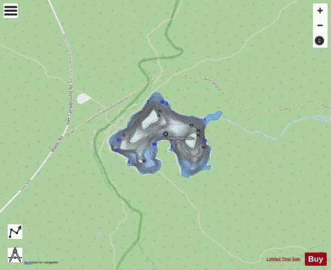 Charlton Lake depth contour Map - i-Boating App - Streets