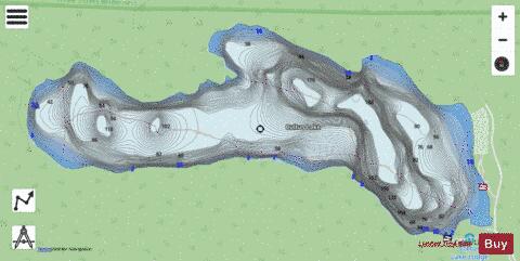 Cultus Lake depth contour Map - i-Boating App - Streets