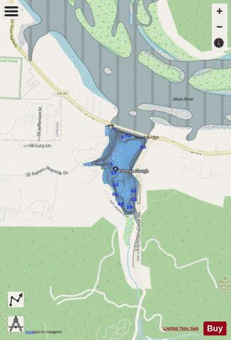 Eckman Lake depth contour Map - i-Boating App - Streets