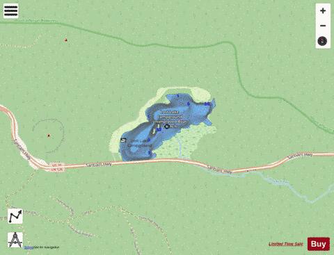 Lost Lake depth contour Map - i-Boating App - Streets