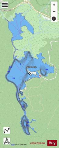 Sparks Lake depth contour Map - i-Boating App - Streets