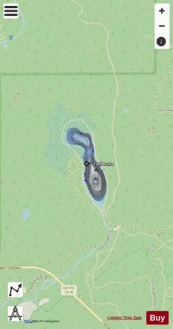 Todd Lake depth contour Map - i-Boating App - Streets