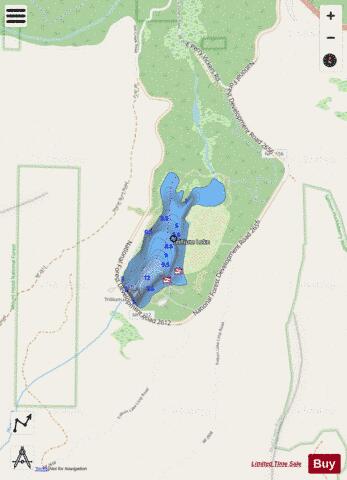 Trillium Lake depth contour Map - i-Boating App - Streets