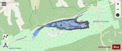 Holman Lake depth contour Map - i-Boating App - Streets