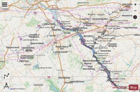 Clarke, Aldred, Conowingo depth contour Map - i-Boating App - Streets