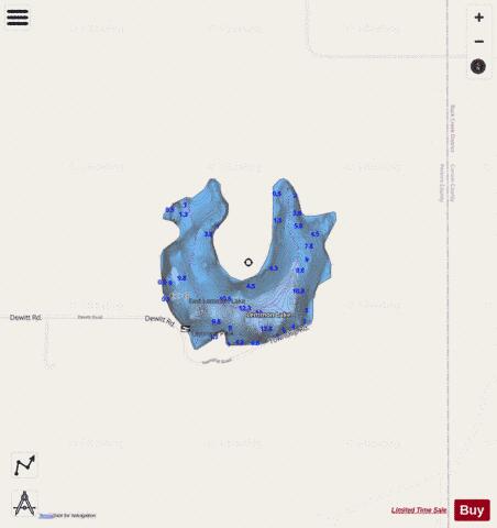 East Lemmon depth contour Map - i-Boating App - Streets