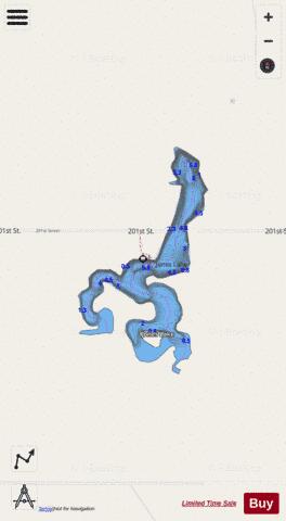 Jones depth contour Map - i-Boating App - Streets