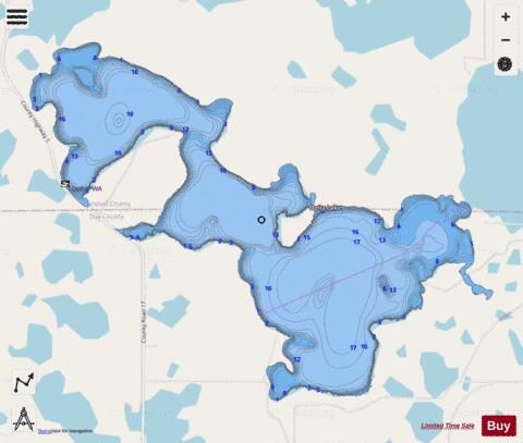 Opitz depth contour Map - i-Boating App - Streets