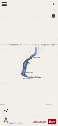 Rahn depth contour Map - i-Boating App - Streets