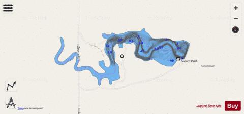 Sorum depth contour Map - i-Boating App - Streets