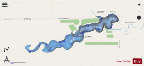 Wilmarth depth contour Map - i-Boating App - Streets