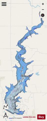 Big Hill (Pearson-Skubitz) depth contour Map - i-Boating App - Streets
